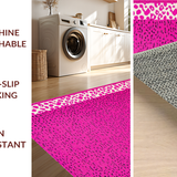 Ultra Soft Area Rug, Non Slip, Stain Resistant, Washable Area Rugs for Living Room, Bedroom, Dynamic Contemporary Animal Design(Pink)