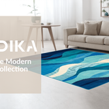 Chic Fluid Abstract Design(Blue)