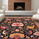 Stylish Black Floral Aesthetic(Black)