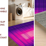 Ultra Soft Area Rug, Non Slip, Stain Resistant, Washable Area Rugs for Living Room, Bedroom, Eclectic Multi-Toned Ethnic Weave(Purple)