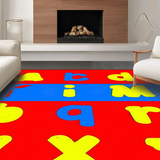 Joyful Bright Lettering Play Scene(Red)