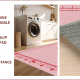 Ultra Soft Area Rug, Non Slip, Stain Resistant, Washable Area Rugs for Living Room, Bedroom, Western Cowgirl Boots Disco(Pink)