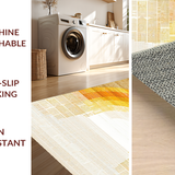 Ultra Soft Area Rug, Non Slip, Stain Resistant, Washable Area Rugs for Living Room, Bedroom, Chic Minimalist Ombre Design(Yellow)