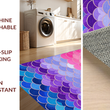 Ultra Soft Area Rug, Non Slip, Stain Resistant, Washable Area Rugs for Living Room, Bedroom, Charming Underwater Fantasy Decor(Pink)