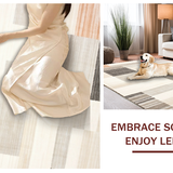 Ultra Soft Area Rug, Non Slip, Stain Resistant, Washable Area Rugs for Living Room, Bedroom, Stylish Cream Geometric Accent(Beige)