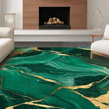 Luxurious Deep Green Tiled Motif(Green)