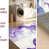 Ultra Soft Area Rug, Non Slip, Stain Resistant, Washable Area Rugs for Living Room, Bedroom, Octopus Tentacles Rug: Watercolor Octopus Pattern, Unique Floor Mat(Purple)