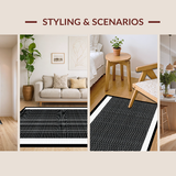 Modern Dual Sided Check Motif(Black)