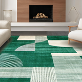 Fresh Green and Cream Swirl Design(Green)