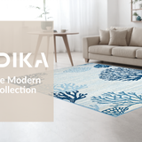 Coastal Coral Wave Motif(Blue)