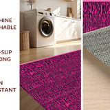 Ultra Soft Area Rug, Non Slip, Stain Resistant, Washable Area Rugs for Living Room, Bedroom, Lively Multicolor Safari Aesthetic(Pink)