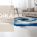 Contemporary Blue Gradient Motif(Blue)