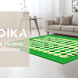 Elegant White Checkered(Green)