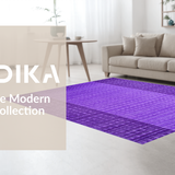 Ultra Soft Area Rug, Non Slip, Stain Resistant, Washable Area Rugs for Living Room, Bedroom, Trendy Soft Modern Viscosity(Purple)