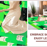 Ultra Soft Area Rug, Non Slip, Stain Resistant, Washable Area Rugs for Living Room, Bedroom, Vivid Abstract Green Animal Print(Green)