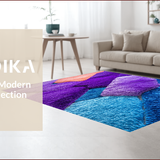 Ultra Soft Area Rug, Non Slip, Stain Resistant, Washable Area Rugs for Living Room, Bedroom, Shaggy Purple Playroom Carpet for Kids(Purple)