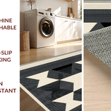 Elegant Geometric Black and Beige(Beige)