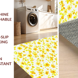 Ultra Soft Area Rug, Non Slip, Stain Resistant, Washable Area Rugs for Living Room, Bedroom, Cute Nature Inspired Bath Decor(Yellow)