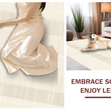 Elegant Textured Lattice Visual Depth(Beige)