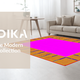 Ultra Soft Area Rug, Non Slip, Stain Resistant, Washable Area Rugs for Living Room, Bedroom, Vibrant Educational Game Inspired Design(Gold)