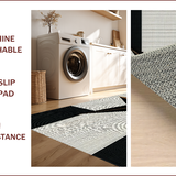 Ultra Soft Area Rug, Non Slip, Stain Resistant, Washable Area Rugs for Living Room, Bedroom, Texas Star Americana Door Mat(Black)