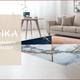 Ultra Soft Area Rug, Non Slip, Stain Resistant, Washable Area Rugs for Living Room, Bedroom, Rose Gold Textured Kitchen Mat for Farmhouse Decor(White)