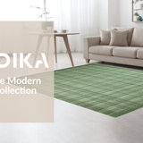 Contemporary White and Green Grid Style(Green)