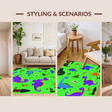 Fun Filled T Rex and Friends Scene(Green)