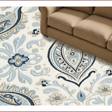 Ultra Soft Area Rug, Non Slip, Stain Resistant, Washable Area Rugs for Living Room, Bedroom, Boho Chic Paisley(Beige)