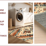 Ultra Soft Area Rug, Non Slip, Stain Resistant, Washable Area Rugs for Living Room, Bedroom, Distressed Vintage Beige Living Room Non-Slip Rug(Beige)