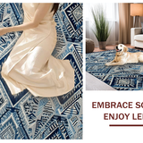 Artful Minimalist Patterned Surface(Blue)