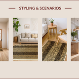 Ultra Soft Area Rug, Non Slip, Stain Resistant, Washable Area Rugs for Living Room, Bedroom, Khaki Leopard Print Kids Room Shaggy Carpet(Beige)