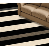 Rustic Earthy Striped Texture(Black)