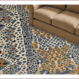 Ultra Soft Area Rug, Non Slip, Stain Resistant, Washable Area Rugs for Living Room, Bedroom, Rustic Textured Feline Design(Gray)