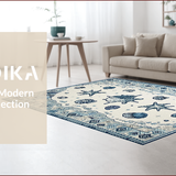 Contemporary Abstract Seaside Lines(White)