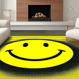 Ultra Soft Area Rug, Non Slip, Stain Resistant, Washable Area Rugs for Living Room, Bedroom, Playful Bright Minimalist Design(Yellow)