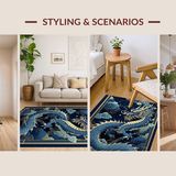 Dynamic Colorful Dragon Imagery(Blue)