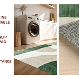 Ultra Soft Area Rug, Non Slip, Stain Resistant, Washable Area Rugs for Living Room, Bedroom, Modern Abstract Non-Slip Dining Room(Gray)