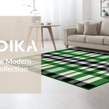 Inviting Holiday Plaid Decor Element(Green)