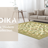 Naturalistic Fern and Mushroom Scene(Beige)