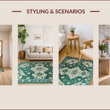 Chic Earthy Geometric Motif(Green)