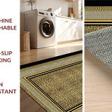 Ultra Soft Area Rug, Non Slip, Stain Resistant, Washable Area Rugs for Living Room, Bedroom, Neutral Toned Leopard Pattern(Beige)