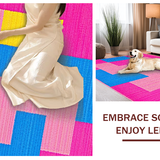 Ultra Soft Area Rug, Non Slip, Stain Resistant, Washable Area Rugs for Living Room, Bedroom, Whimsical Pink Geometric Play Surface(Pink)