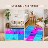 Contemporary Colorful Wave Design(Blue)