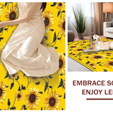 Cozy Yellow Bloom Motif Design(Yellow)
