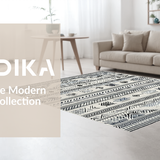 Artistic Abstract Monochrome Motif(Black)