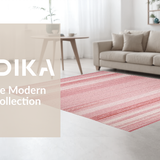 Ultra Soft Area Rug, Non Slip, Stain Resistant, Washable Area Rugs for Living Room, Bedroom, Vintage Shag Textured Earthy Charm(Pink)