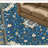 Ultra Soft Area Rug, Non Slip, Stain Resistant, Washable Area Rugs for Living Room, Bedroom, Vibrant Geometric Cultural Aesthetic(Blue)