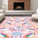 Cheerful Fuzzy Unicorn Fantasy(Pink)