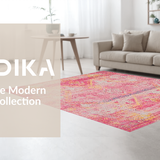 Contemporary Abstract Colorful Fusion(Pink)